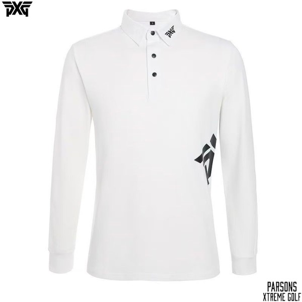 PXG 7종 남성 허리라인 긴팔 카라 티셔츠